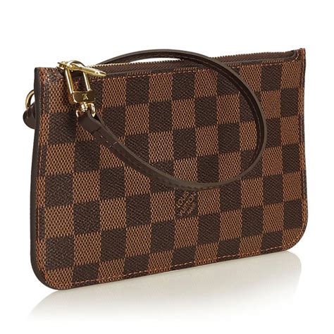 louis vuitton damier ebene pouch|louis vuitton damier ebene wristlet.